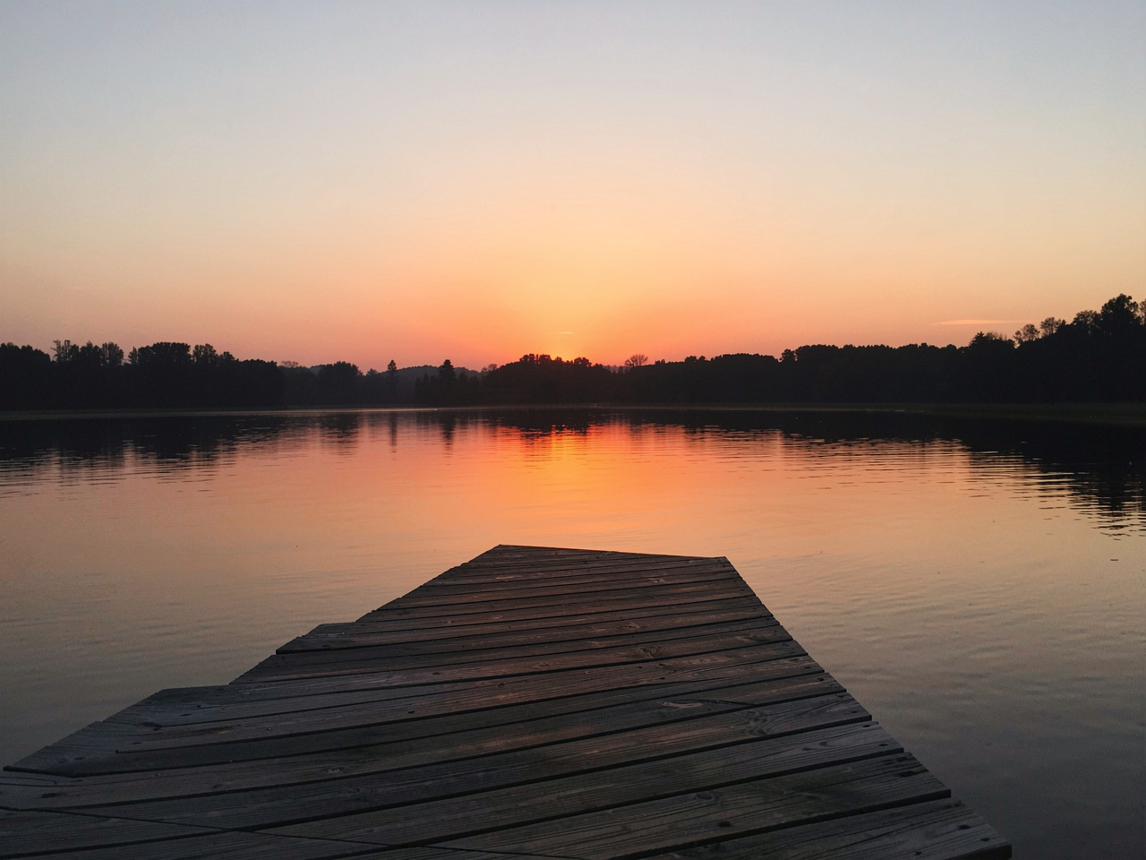 Sunrise stillness scene for morning relaxation